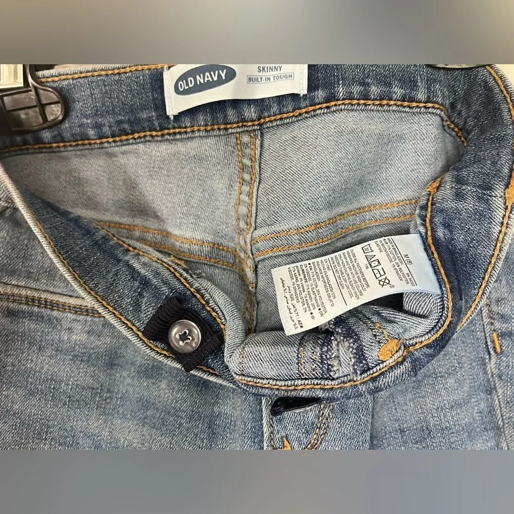 Old Navy skinny jeggings with adjustable waist size M (8)